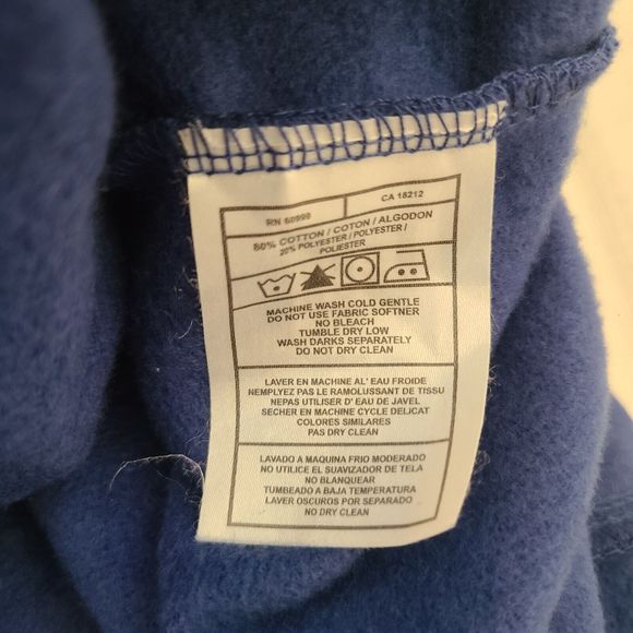 Chicago Cubs WRIGLEY FIELD Hoodie 100 Years Patch 1914-2014 Blue Size Medium M - Picture 9 of 10